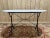 White Bistro Table with Oval Marble Top For Sale - Image 8 of 8