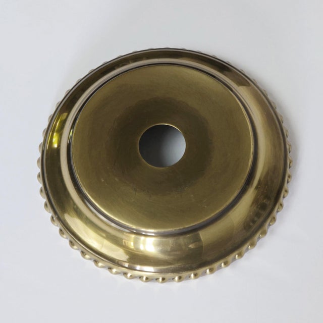 Hinkley Plantation Pineapple Pendant Light – Solid Brass Fixture (Two Available) For Sale - Image 11 of 12