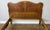 Gold Vintage French Louis XVI Oak Double Bed Frame with Carved Headboard For Sale - Image 8 of 13