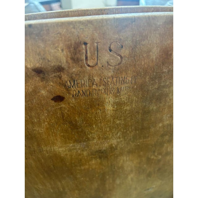 Brown Vintage US Army Folding Chairs, 1960s, Set of 4 For Sale - Image 8 of 11