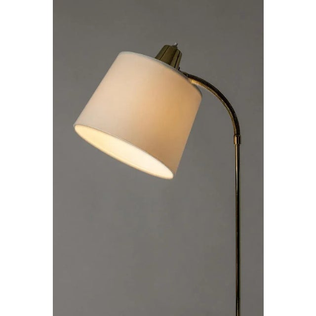 Vintage Scandinavian Brass Floor Lamp, 1950s For Sale - Image 4 of 8