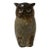 Owl Ceramic Figurine - Brown For Sale