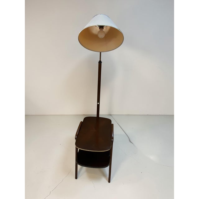 Mid-Century Modern Side Table with Integrated Floor Lamp, 1950s For Sale - Image 14 of 17