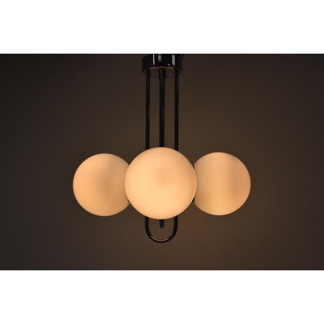 Mid-Centure Designed Chandelier attributed to Jílové Near Děčín, Czechoslovakia, 1970s For Sale - Image 10 of 14