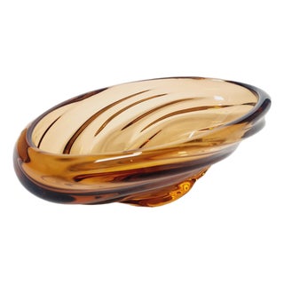 Fruit Bowl attributed to J. Hospodek for Chribska Sklara, Former Czechoslovakia, 1960s For Sale