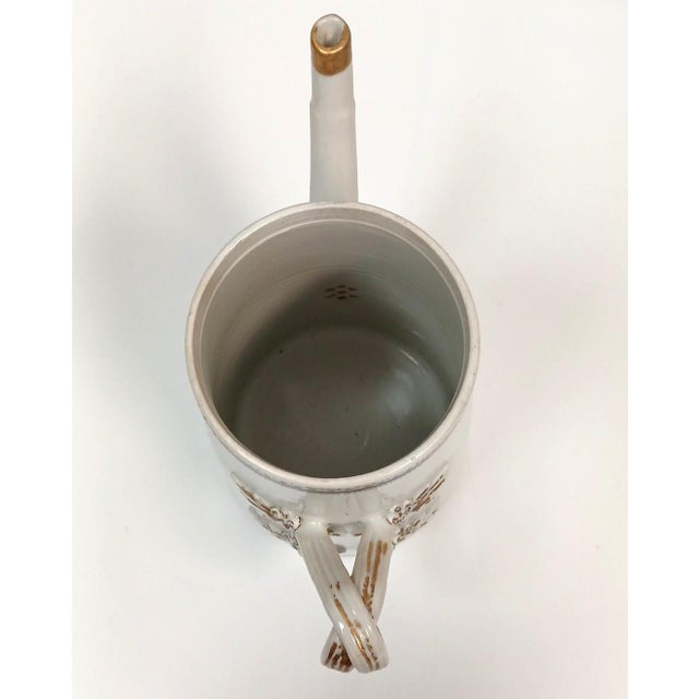 Ceramic Antique Chinese Armorial Coffee Pot 18th Century Coat of Arms For Sale - Image 7 of 10