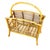 1940s Restored Mid 20th Century Stacked Reed Rattan Magazine Rack For Sale - Image 5 of 8