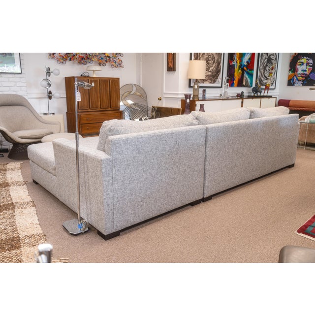 Bernhardt Nest Contemporary Gray Fabric 2pc Sectional Sofa For Sale - Image 11 of 11