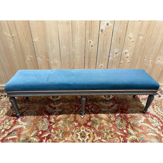 Large Louis XVI Office Bench For Sale - Image 3 of 9
