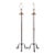 1970s Wrought Iron Torchères With Gilt Accents - a Pair For Sale