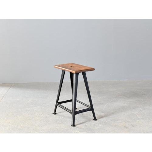 Industrial Factory Stool by Rowac, 1920s For Sale - Image 12 of 12