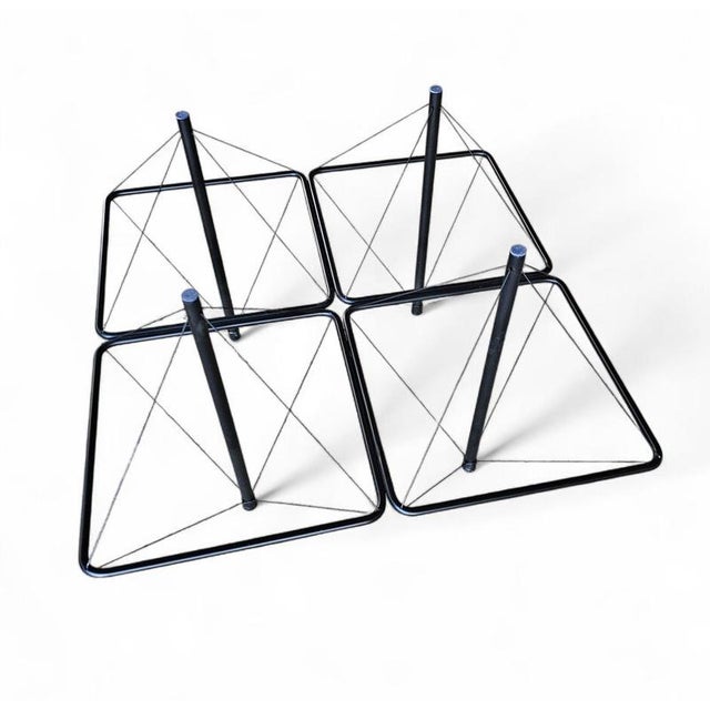 Rare wire coffee table 1980s Rare wire coffee table 1980s Width 60Depth 60Height 40 cm