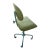 1970s Avocado Dept of Education MCM Industrial Rolling Chair For Sale