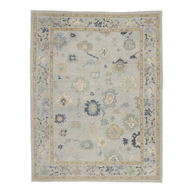 Turkish Oushak Rug - 09'04 X 12'00 For Sale