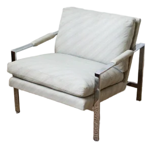 Milo Baughman for Thayer Coggin Flat Bar Arm Chair