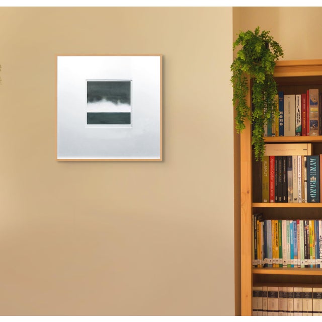 Abstract Contemporary Abstract Pigment, Beeswax & Resin on Canvas Paper "Kumo 1" by Janise Yntema For Sale - Image 3 of 4