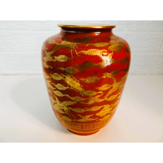 1920s Japanese Porcelain Vase For Sale - Image 4 of 5