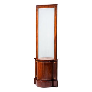 Biedermeier Mahogany Pier Mirror with Console, Northern Germany, 1830 For Sale