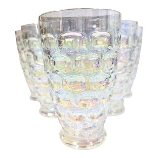 Irridescent Rainbow Tumblers- Set of Six For Sale