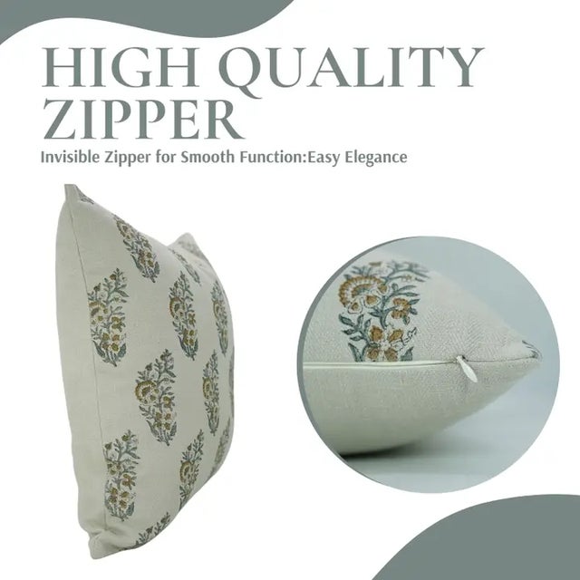 The Kali cushion cover features a striking hand block print inspired by strength and transformation. Crafted from a...