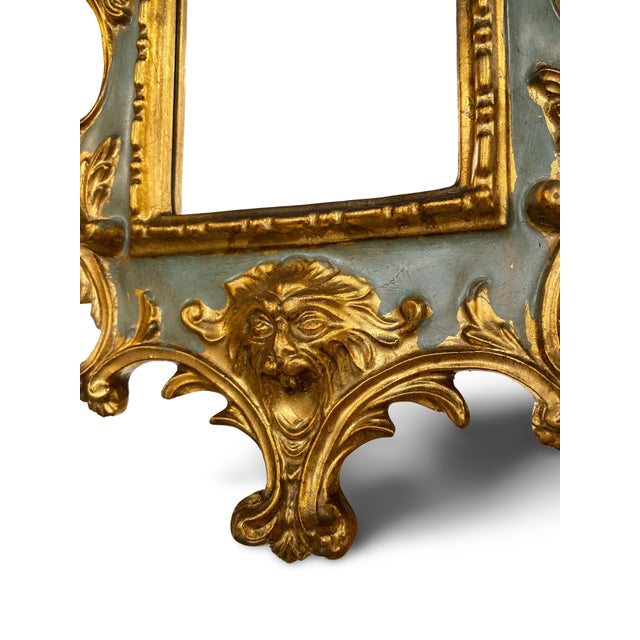 Italian Rococo Mirror in Gilded Wood with Gold Leaf For Sale - Image 13 of 15