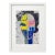 Shadow Box Framed Primitivist Original Oil Painting 'Portrait of a Woman' / Pablo Picasso For Sale
