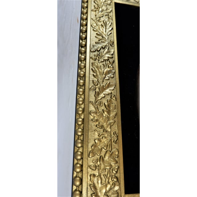 Bronze Antique 1900s Cast Bronze Woman’s Face in Crescent Moon Plaque90 For Sale - Image 8 of 9