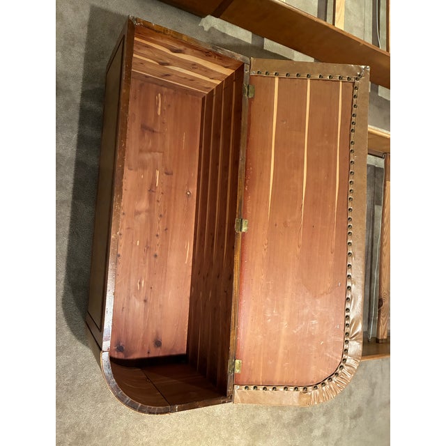 1930s 1930s Art Deco Twin Bed Pair Unit With Attached Cedar Chests For Sale - Image 5 of 12