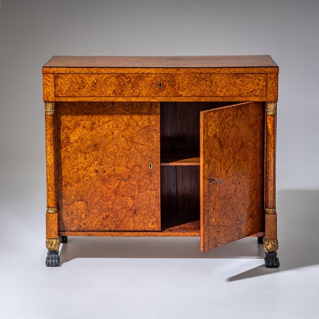 Pair of Charles X Sideboards, Bird's-Eye Maple, France, Circa 1830 For Sale - Image 9 of 14