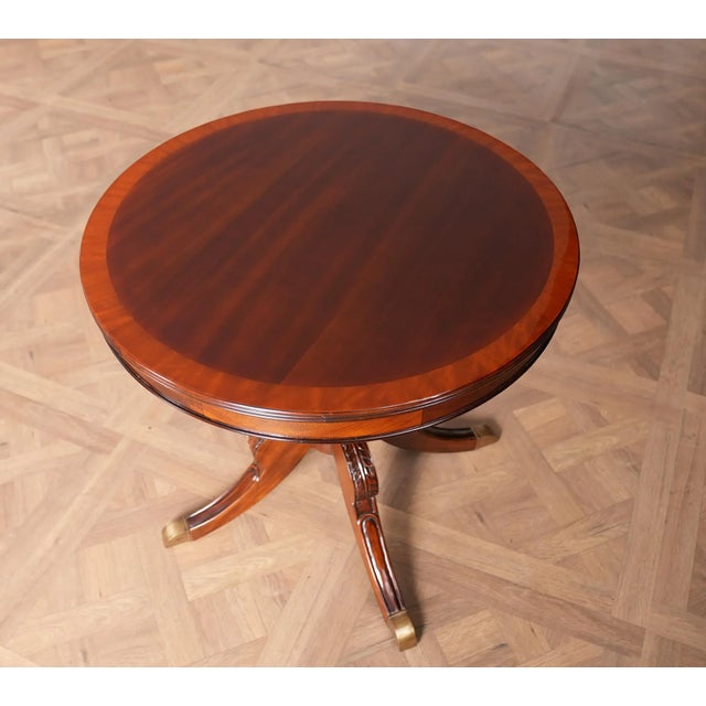 Niagara Furniture Round Mahogany Pineapple Center Table For Sale - Image 9 of 9