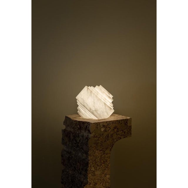 Metal Wireless Cala Table Lamp by United Alabaster For Sale - Image 7 of 12