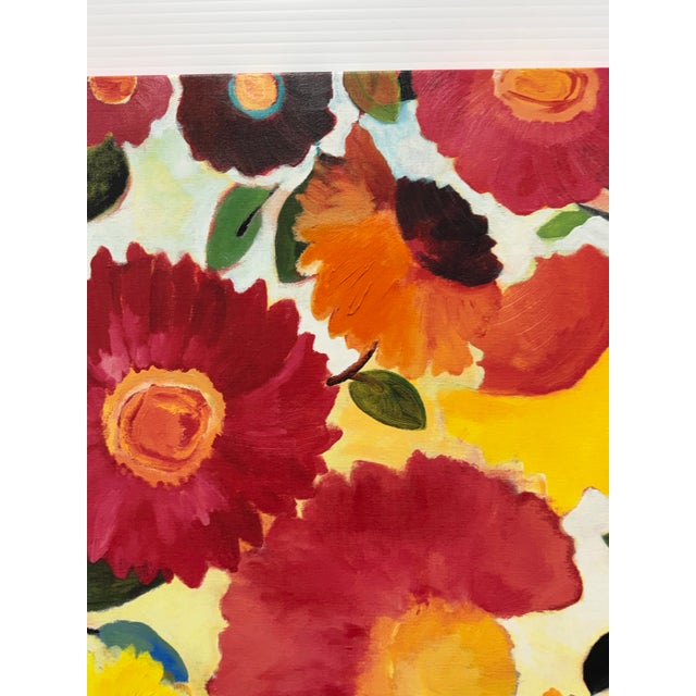 Orange Kim Parker "Garden of Love" Print of Canvas For Sale - Image 8 of 12