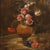 Still Life with Flowers and Fruit, 1700s, Oil on Canvas, Framed For Sale - Image 3 of 9