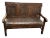 Antique English 18th C. King Charles II Oak Settle For Sale