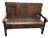 Antique English 18th C. King Charles II Oak Settle Sofa Bench For Sale