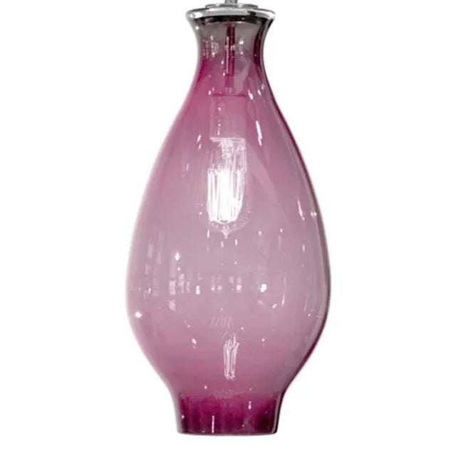 Tempo Iris Pendant Light from the Versuvius Collection in Rose Quartz For Sale - Image 4 of 4