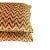 Textile Colefax and Fowler Jerome in Red Lumbar Pillow Cover - Red and Gold Chevron Velvet For Sale - Image 7 of 7