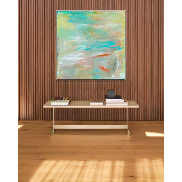 "Breezy" by Trixie Pitts Large Abstract Expressionist Oil Painting For Sale - Image 9 of 11