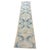 Antique Persian Runner 2x11 | Ivory, Beige & Faded Blue Geometric Design For Sale - Image 4 of 4