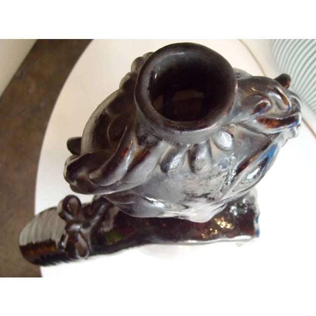 Cas Vietri Large Ceramic Vase, Artistic Studio Italy Sculpture For Sale - Image 4 of 5