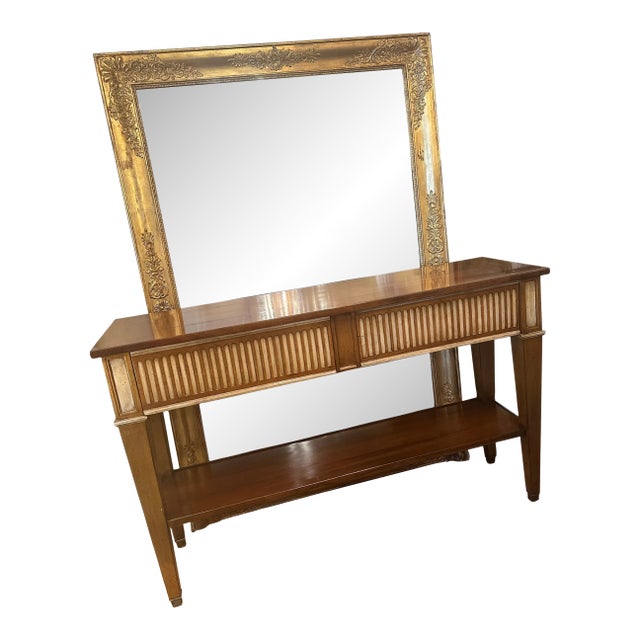 Vintage De Bournais French Console Table For Sale