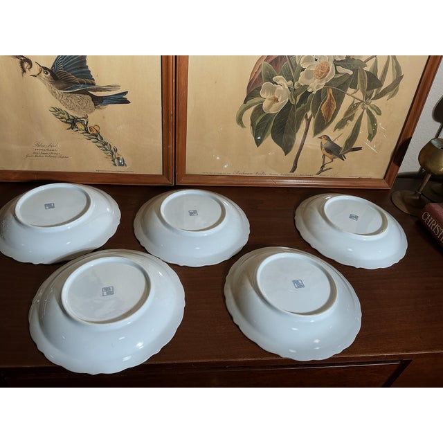 Imari Porcelain Vintage Imari Style Floral Medallion Japanese Arita Porcelain Soup Bowls – Set of 5 For Sale - Image 4 of 6