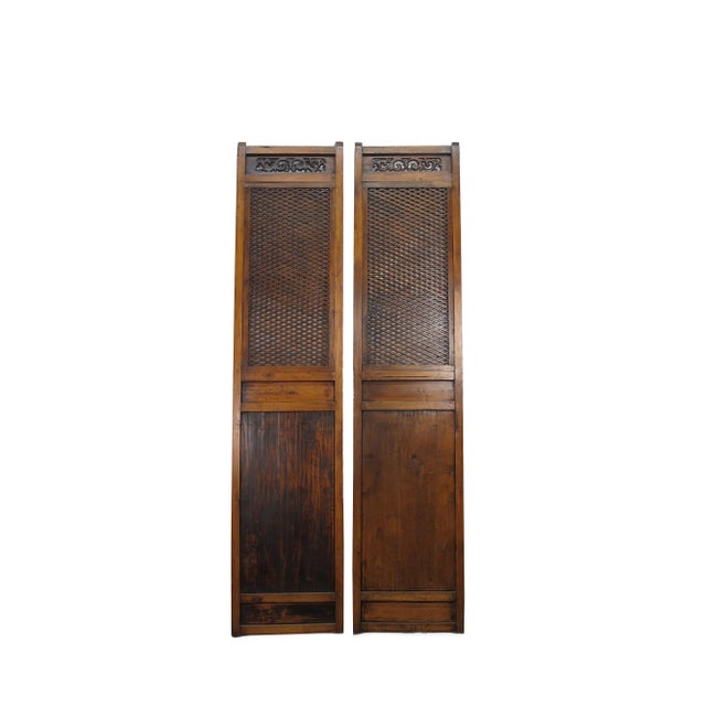 Pair of Beautiful Lattice Screen Door Panel For Sale - Image 9 of 10