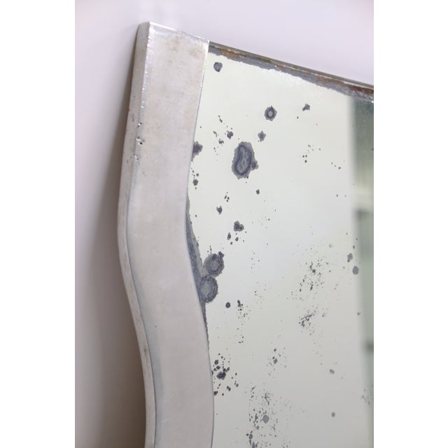 Brutalist Brutalist Aluminum Wall Mirror, 1970s For Sale - Image 3 of 8