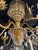 1940 French Gold Leaf Metal Chandelier 6 Lights For Sale - Image 4 of 5