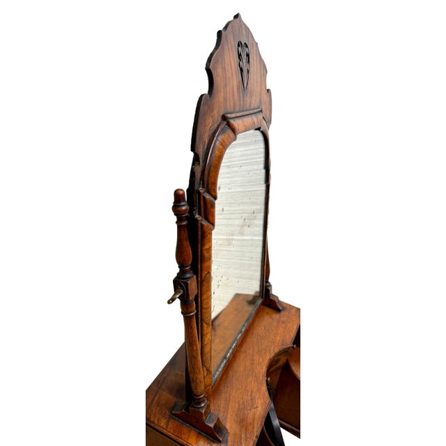Georgian Walnut Dressing Table Mirror, 1720 For Sale - Image 4 of 16