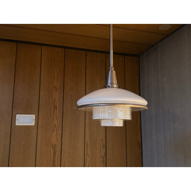 Bauhaus P3 Pendant Lamp by Otto Müller for Sistrah, 1930s, in Very Good conditions. Designed 1920 to 1949 This piece has...
