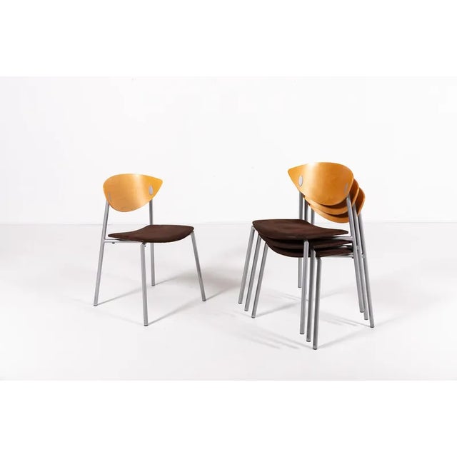 Danish Must Chairs by Søren Nielsen & Thore Lassen for Randers+radius, Set of 4 For Sale - Image 10 of 11