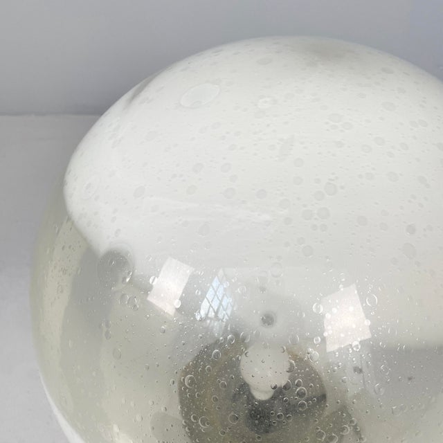 Italian Modern Murano Opaline Glass Table Lamp, 1970s For Sale - Image 6 of 17