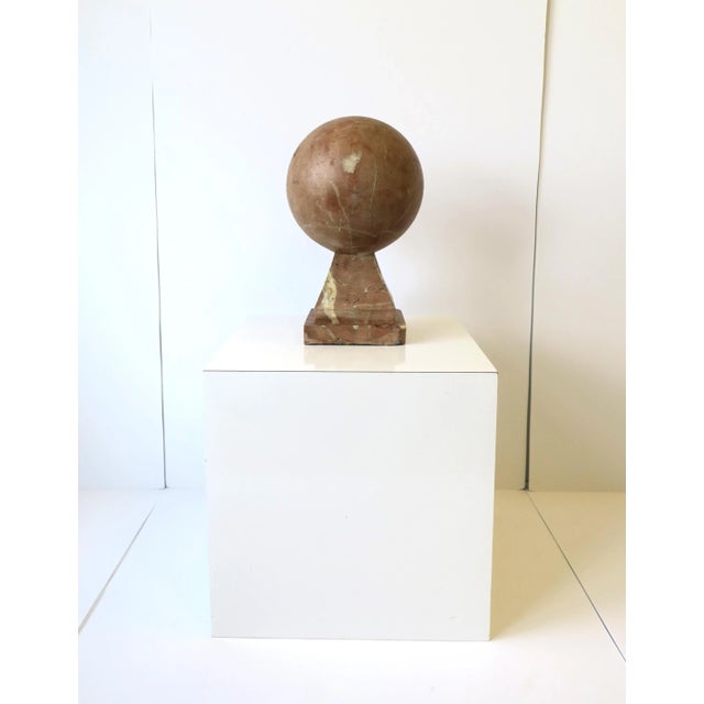 Early 20th Century Marble Sphere Sculpture, Modern Art Deco, Circa Early-20th Century For Sale - Image 5 of 13